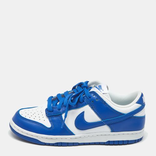 Nike Blue/White Leather Dunk Low SP Kentucky Sneakers Size 38 - Nike - Modalova
