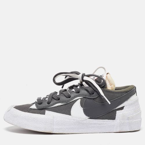 Nike x Sacai Grey Suede Blazer Low Iron Grey Sneakers Size 40 - Nike x Sacai - Modalova