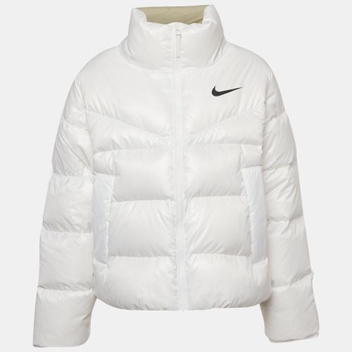 Nike White Synthetic Down-Fill Puffer Jacket M - Nike - Modalova