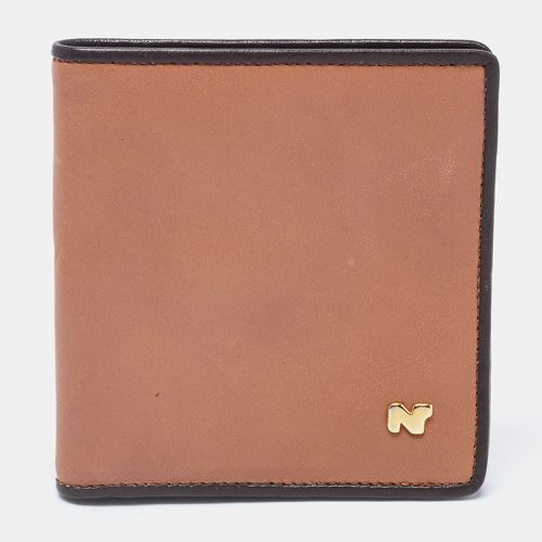 Nina Ricci Two Tone Brown Leather Bifold Compact Wallet - Nina Ricci - Modalova