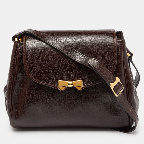 Nina Ricci Brown Leather Flap Shoulder Bag - Nina Ricci - Modalova