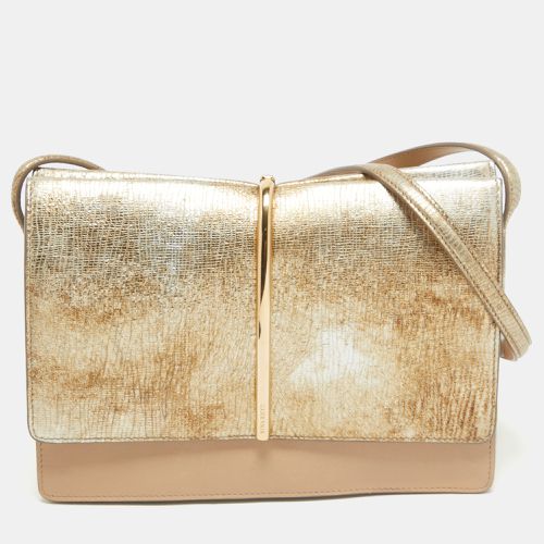 Beige Leather and Suede Arc Shoulder Bag - Nina Ricci - Modalova