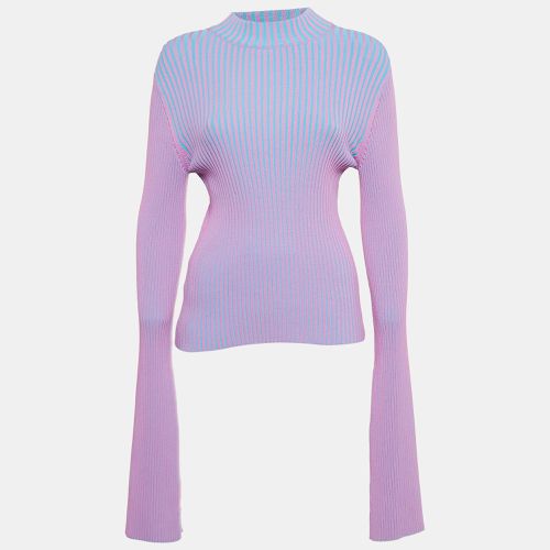 Solace London Purple Dania Rib Knit Top M - Solace London - Modalova