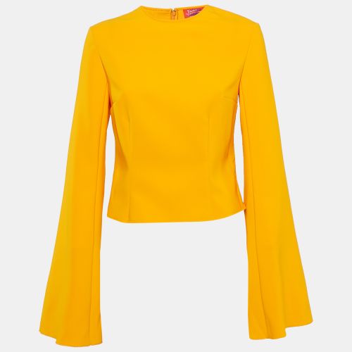 Solace London Orange Stretch Crepe The Nahla Top S - Solace London - Modalova