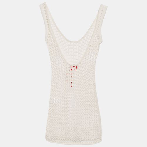 Crochet Sheer Cover-Up Dress S - Solid & Striped - Modalova