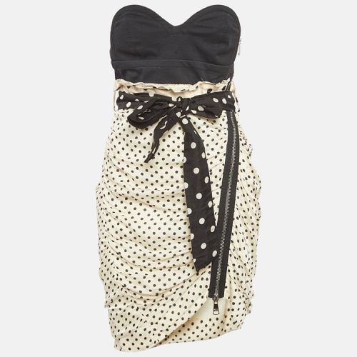 Sonia by Sonia Rykiel White Polka Dots Print Strapless Mini Dress S - Sonia Rykiel - Modalova