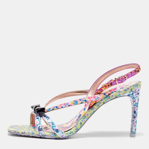 Sophia Webster Multicolor Satin and Patent Leather Laurellie Ankle Strap Sandals 39.5 - Sophia Webster - Modalova