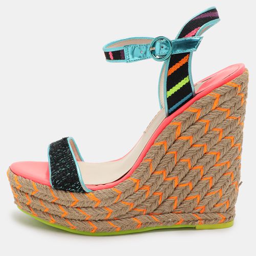 Sophia Webster Multicolor Fabric and Leather Lucita Espadrille Sandals Size 40 - Sophia Webster - Modalova