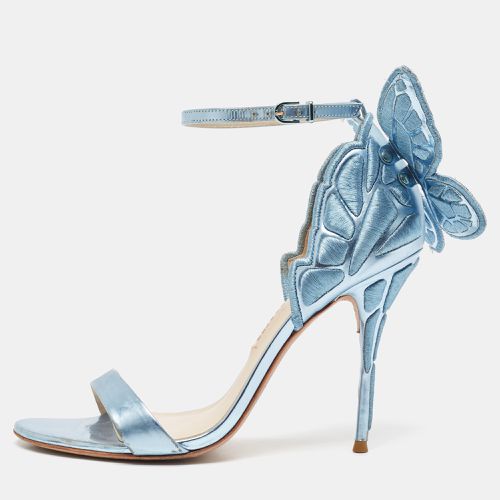 Sophia Webster Metallic Blue Leather Chiara Ankle Strap Sandals Size 40 - Sophia Webster - Modalova