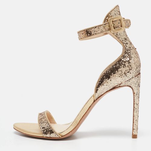 Sophia Webster Gold Glitter And Leather Nicole Ankle Strap Sandals Size 40 - Sophia Webster - Modalova