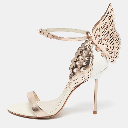 Sophia Webster White/Rose Gold Leather Evangeline Ankle Strap Sandals Size 36 - Sophia Webster - Modalova