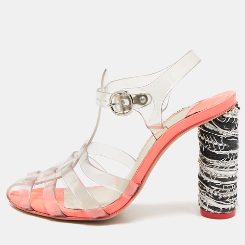 Sophia Webster Orange/Transparent PVC Ankle Strap Sandals Size 38 - Sophia Webster - Modalova