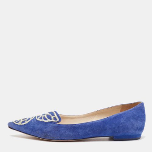 Sophia Webster Blue Suede Bibi Butterfly Ballet Flats Size 36.5 - Sophia Webster - Modalova