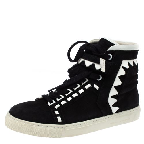 Sophia Webster Monochrome Suede and Patent Leather Riko High Top Sneakers Size 38.5 - Sophia Webster - Modalova