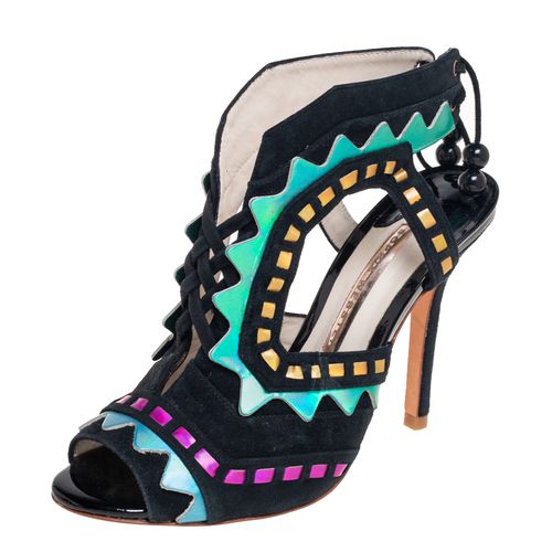 Sophia Webster Multicolor Suede And Leather Riko Cutout Sandals Size 37 - Sophia Webster - Modalova