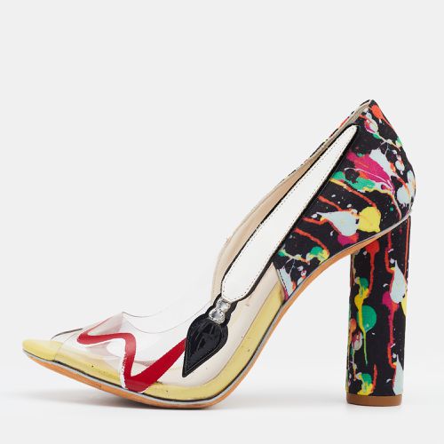 Sophia Webster Multicolor PVC And Fabric Party Like Pollock Peep Toe Pumps Size 36 - Sophia Webster - Modalova