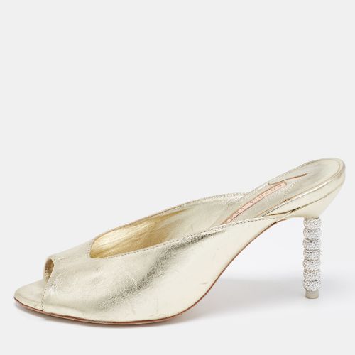 Sophia Webster Metallic Gold Leather Mules Size 38.5 - Sophia Webster - Modalova