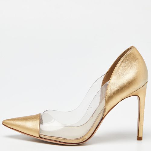 Sophia Webster Gold/Transparent Leather and PVC Pointed Toe Pumps Size 38.5 - Sophia Webster - Modalova