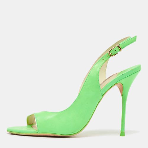 Sophia Webster Neon Green Leather Slingback D'orsay Sandals Size 39 - Sophia Webster - Modalova