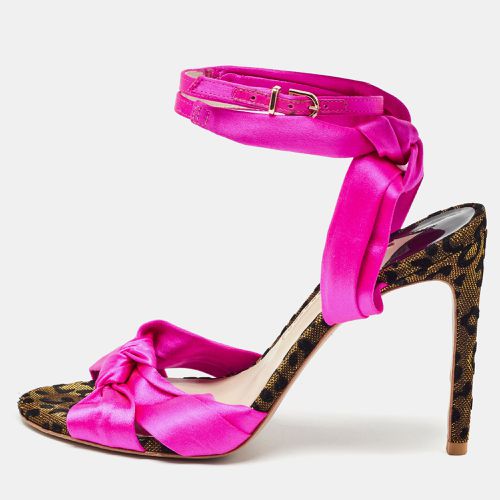 Sophia Webster Fuchsia Knotted Satin Ankle Strap Sandals Size 38.5 - Sophia Webster - Modalova