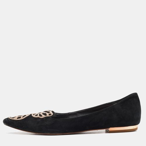 Sophia Webster Black Suede Bibi Butterfly Pointed Toe Ballet Flats Size 39 - Sophia Webster - Modalova