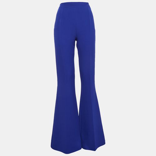 Safiyaa Azzure Blue Stretch Crepe Flared Pants M - SAFiYAA - Modalova