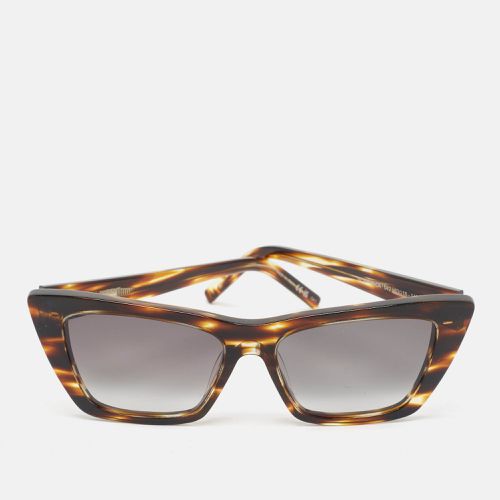 Saint Laurent Tortoise Shell/Grey Gradient SL276 Rectangle Sunglasses - Saint Laurent Paris - Modalova