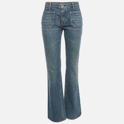 Saint Laurent Blue Denim Wide Leg Jeans M Waist 29" - Saint Laurent Paris - Modalova