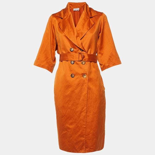 Saint Laurent Orange Cotton Blend Trench Coat M - Saint Laurent Paris - Modalova