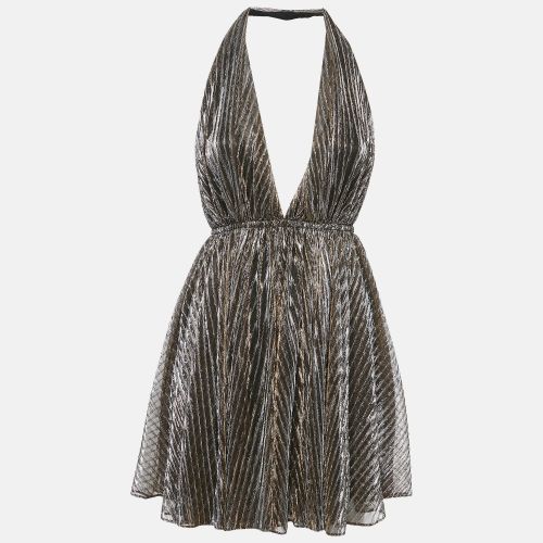 Lurex Jersey Backless Mini Dress XS - Saint Laurent Paris - Modalova