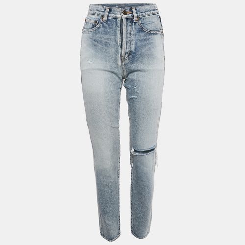 Denim Pipped Jeans Waist 24" - Saint Laurent Paris - Modalova