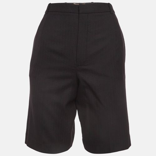 Saint Laurent Black Wool Chino Shorts S - Saint Laurent Paris - Modalova