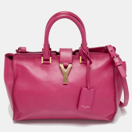 Saint Laurent Pink Grained Leather Small Cabas Chyc Tote - Saint Laurent Paris - Modalova