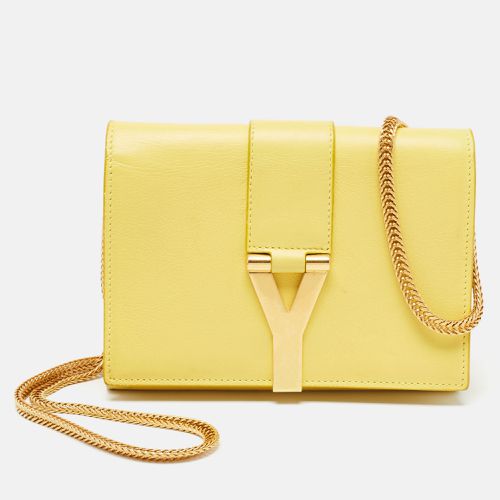 Saint Laurent Yellow Leather Mini Chyc Crossbody Bag - Saint Laurent Paris - Modalova