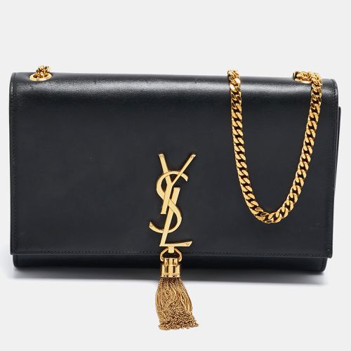 Saint Laurent Black Leather Kate Tassel Shoulder Bag - Saint Laurent Paris - Modalova