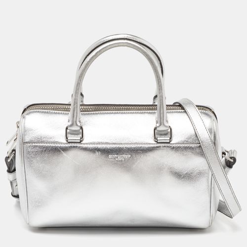 Saint Laurent Silver Leather Classic Baby Duffle Bag - Saint Laurent Paris - Modalova