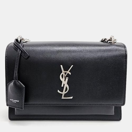 Saint Laurent Paris Black Leather Sunset Shoulder Bag - Saint Laurent Paris - Modalova