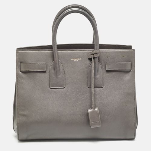 Saint Laurent Grey Leather Small Classic Sac De Jour Tote - Saint Laurent Paris - Modalova