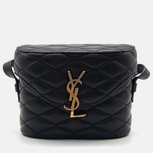 Saint Laurent Paris Black Leather June Shoulder Bag - Saint Laurent Paris - Modalova