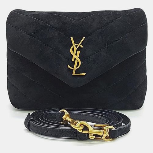 Saint Laurent Suede Monogram Lulu Toy Crossbody Bag - Saint Laurent Paris - Modalova