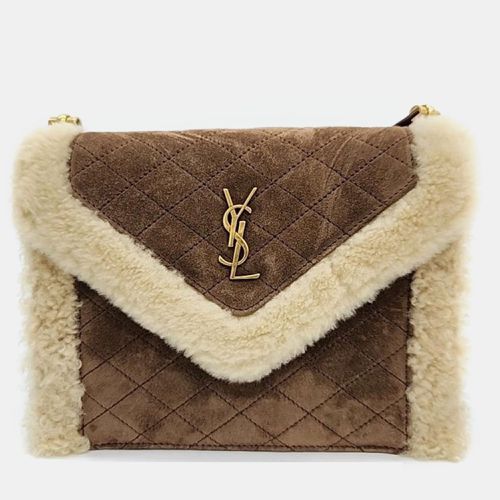 Saint Laurent Suede Gabi Mini Satchel Bag - Saint Laurent Paris - Modalova