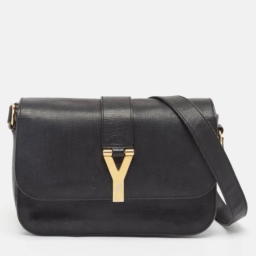 Saint Laurent Black Leather Ligne Y Crossbody Bag - Saint Laurent Paris - Modalova