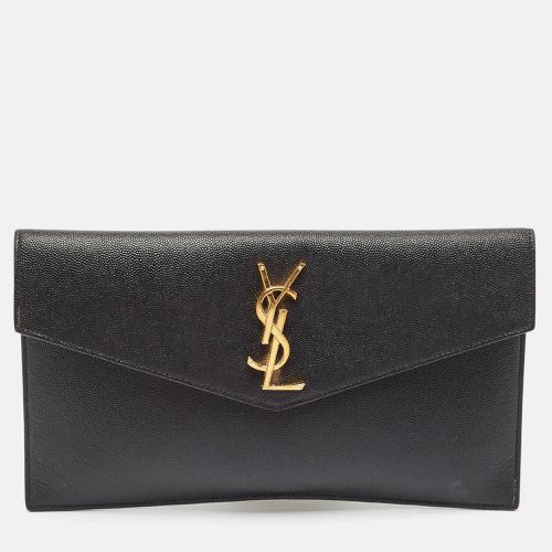 Saint Laurent Black Leather Uptown Pouch - Saint Laurent Paris - Modalova