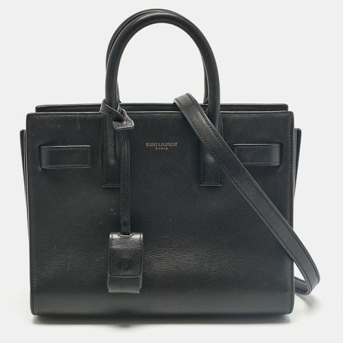 Saint Laurent Black Leather Nano Classic Sac De Jour Tote - Saint Laurent Paris - Modalova