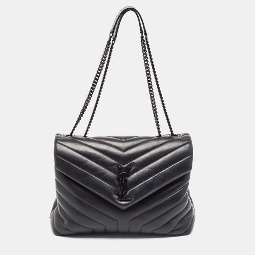 Saint Laurent Matelasse Leather Medium Lou Lou Shoulder Bag - Saint Laurent Paris - Modalova