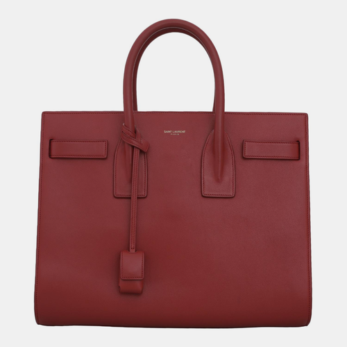 Saint Laurent Paris Red Leather Small Day Bag - Saint Laurent Paris - Modalova