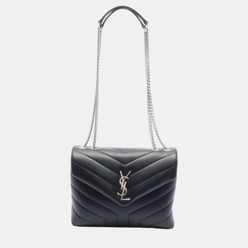 Saint Laurent Cassandra Leather Black Shoulder Bag - Saint Laurent Paris - Modalova