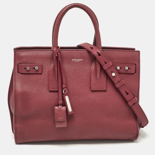 Saint Laurent Red Leather Small Classic Sac De Jour Tote - Saint Laurent Paris - Modalova