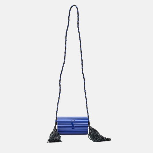 Saint Laurent Blue Plexiglass Opium Tassel Minaudiere Bag - Saint Laurent Paris - Modalova