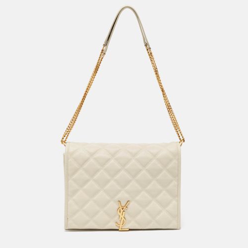 Saint Laurent Quilted Leather Becky Shoulder Bag - Saint Laurent Paris - Modalova